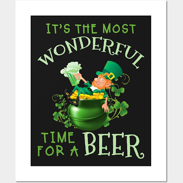 St Patrick_s Day It_s The Most Wonderful Time For Wall Art by TeeLovely